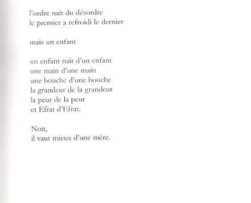 Efrat Mishori, Poem, French. p. 3