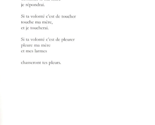 Efrat Mishori, Poem, French. p. 5
